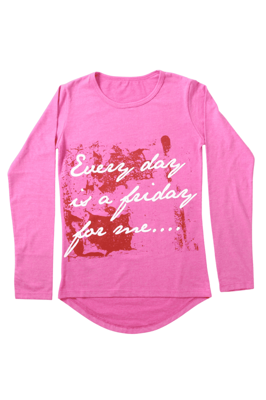 Every Day Is A Friday (pink) bodi bluza